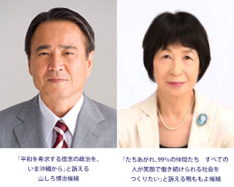 山城博治　鴨ももよ